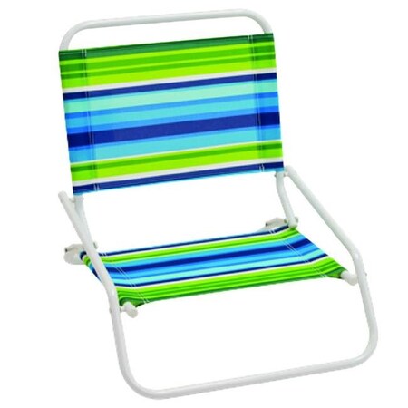 Rio Brands Rio Brands 8028396 1 Position Multi-color Beach Folding Chair; Pack of 8 8028396